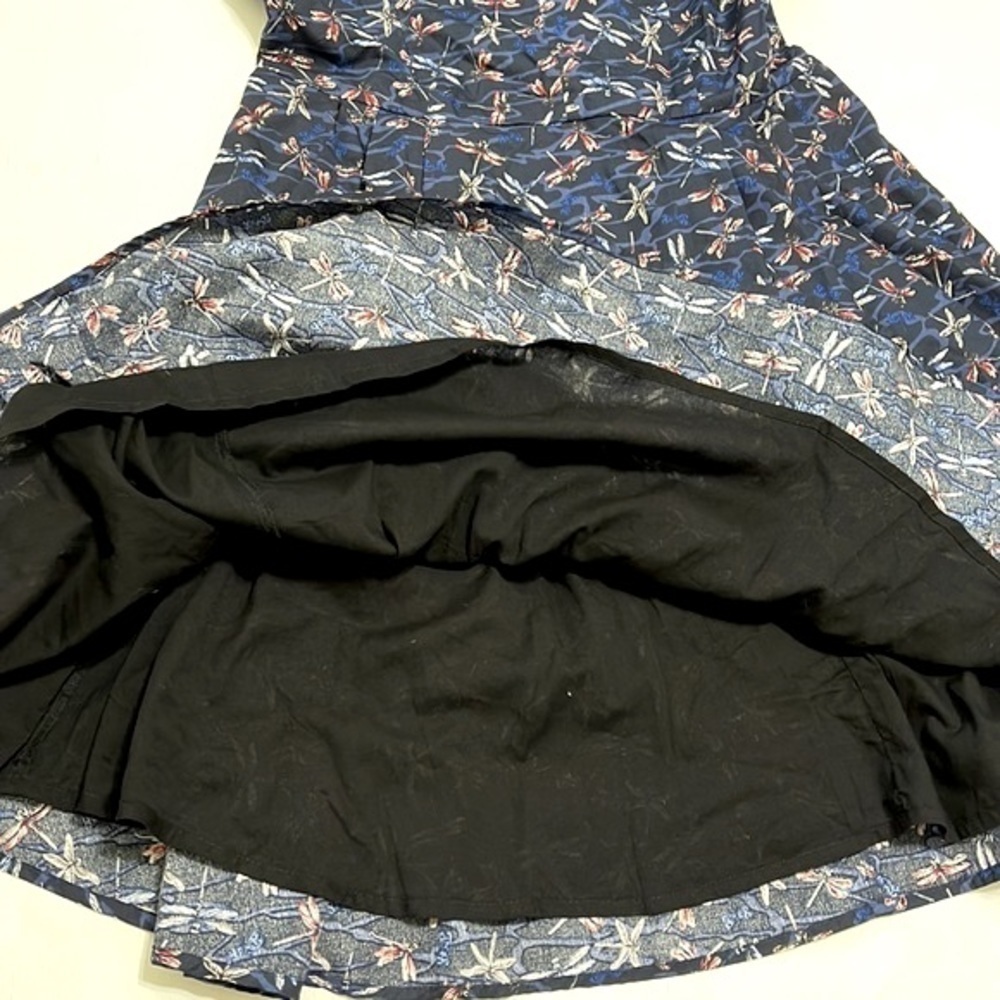 eShakti Custom Woman Dragon Fly Pattern Dress Size L - Picture 14 of 14